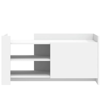 Soffbord vit 100x50x50 cm konstruerat trä