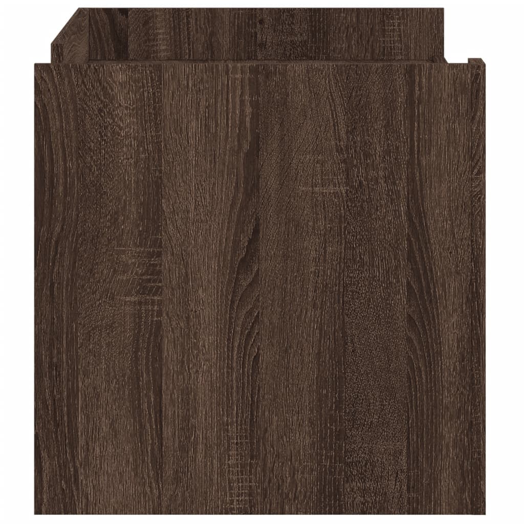 Soffbord brun ek 100x50x50 cm konstruerat trä