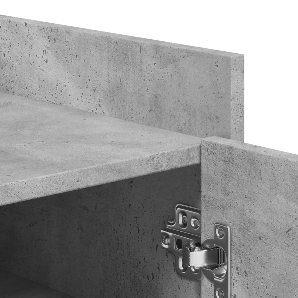 Skoställ Betonggrå Skoskåp 52x37,5x100 cm