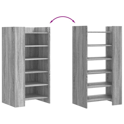 Skoställ Sonoma Grå Skoskåp 52x37,5x100 cm