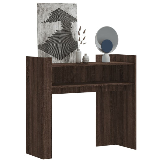 Avlastningsbord Konsollbord Brun Ek 100x35x90 cm