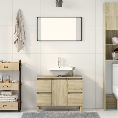 Badrumsunderskåp Sonoma Ek 80x33x60 cm