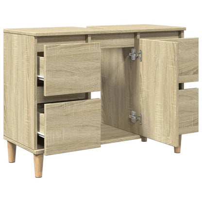 Badrumsunderskåp Sonoma Ek 80x33x60 cm