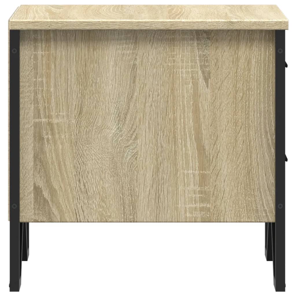 Sängbord 2 st sonoma-ek 40x41x40 cm konstruerat trä