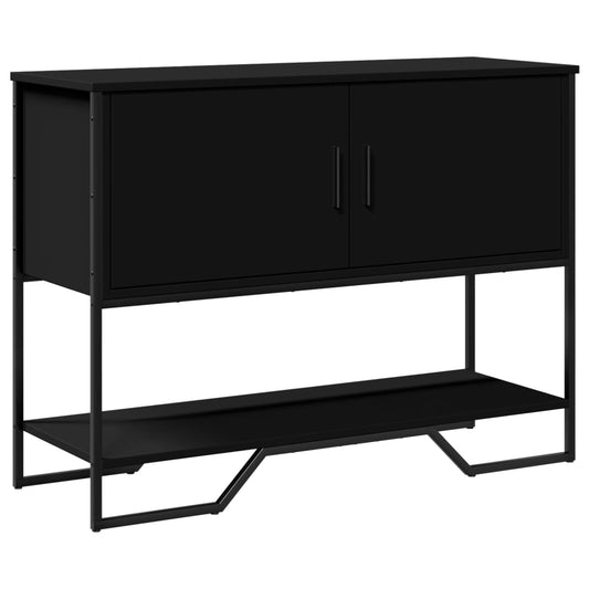 Avlastningsbord Konsollbord Svart 100x35x74,5 cm