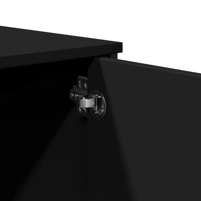 Avlastningsbord Konsollbord Svart 100x35x74,5 cm
