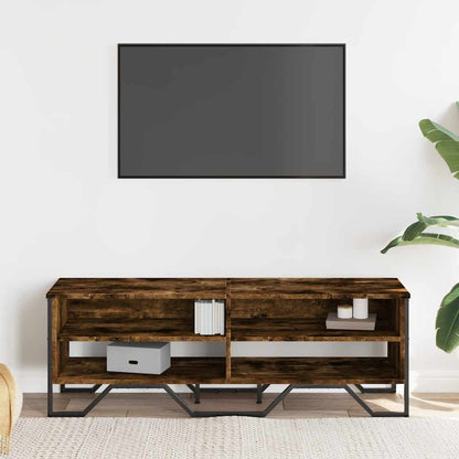 TV-Möbel Rökfärgad Ek TV-Bänk 122x34x41 cm