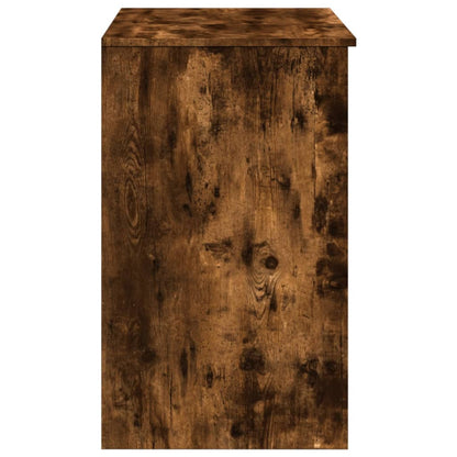 Sminkbord med spegel Rökfärgad Ek 73x46,5x120 cm