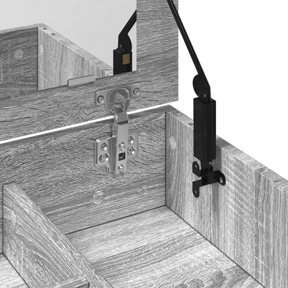 Sminkbord med spegel Sonoma Grå 73x46,5x120 cm