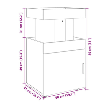 Vinställ Barvagn Vit 50x41x89 cm