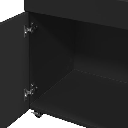 Vinställ Barvagn Svart 50x41x89 cm