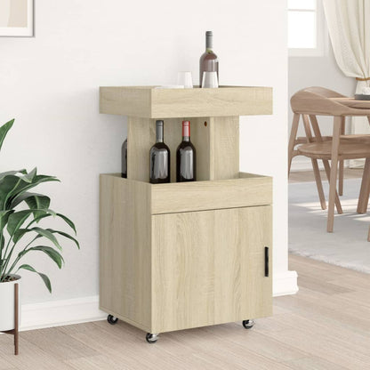 Vinställ Barvagn Sonoma Ek 50x41x89 cm