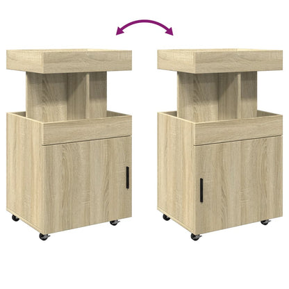 Vinställ Barvagn Sonoma Ek 50x41x89 cm