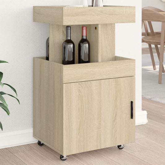 Vinställ Barvagn Sonoma Ek 50x41x89 cm