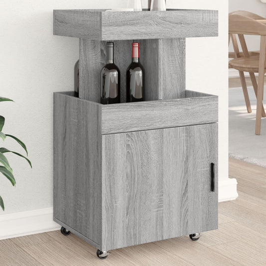 Vinställ Barvagn Sonoma Grå 50x41x89 cm