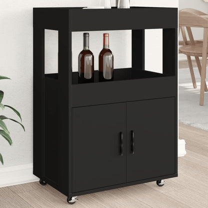Vinställ Barvagn Svart 60x39,5x89 cm