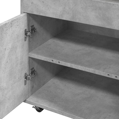 Vinställ Barvagn Betonggrå 60x39,5x89 cm