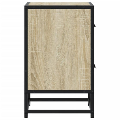 Sängbord 2 st sonoma-ek 40x31x50 cm konstruerat trä