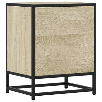 Sängbord 2 st sonoma-ek 40x31x50 cm konstruerat trä