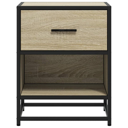 Sängbord 2 st sonoma-ek 40x31x50 cm konstruerat trä