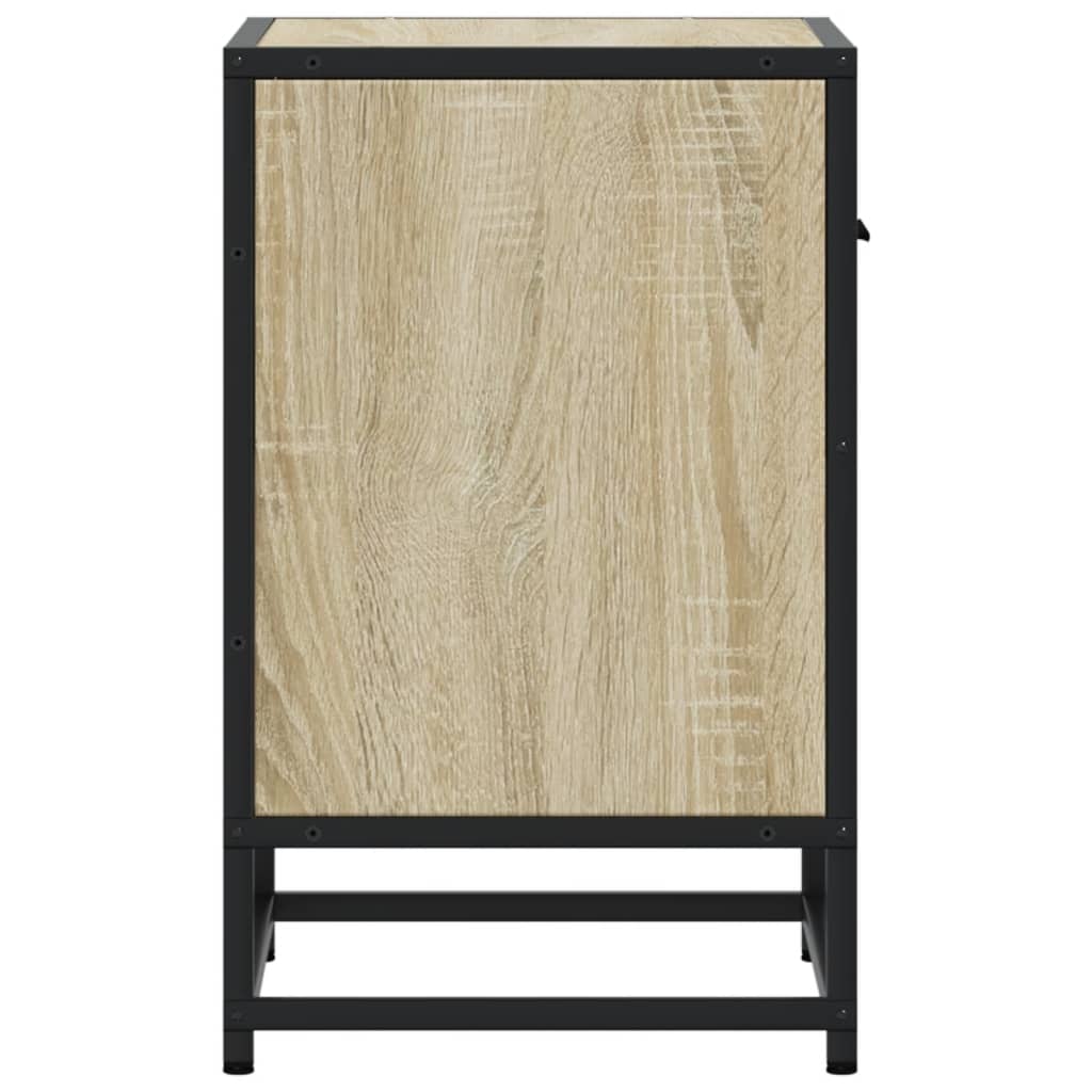 Sängbord 2 st sonoma-ek 40x31x50 cm konstruerat trä