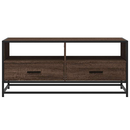 Soffbord Brun Ek 100x50x45 cm metall