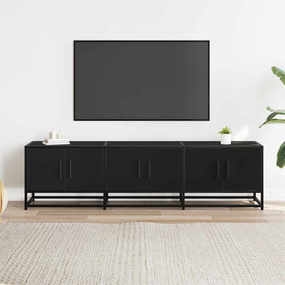 TV-Möbel Svart TV-Bänk 150x35x41 cm metall