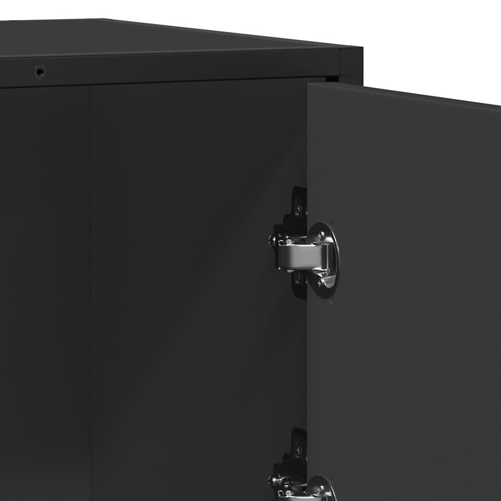 Skänk Svart 68x35x76 cm