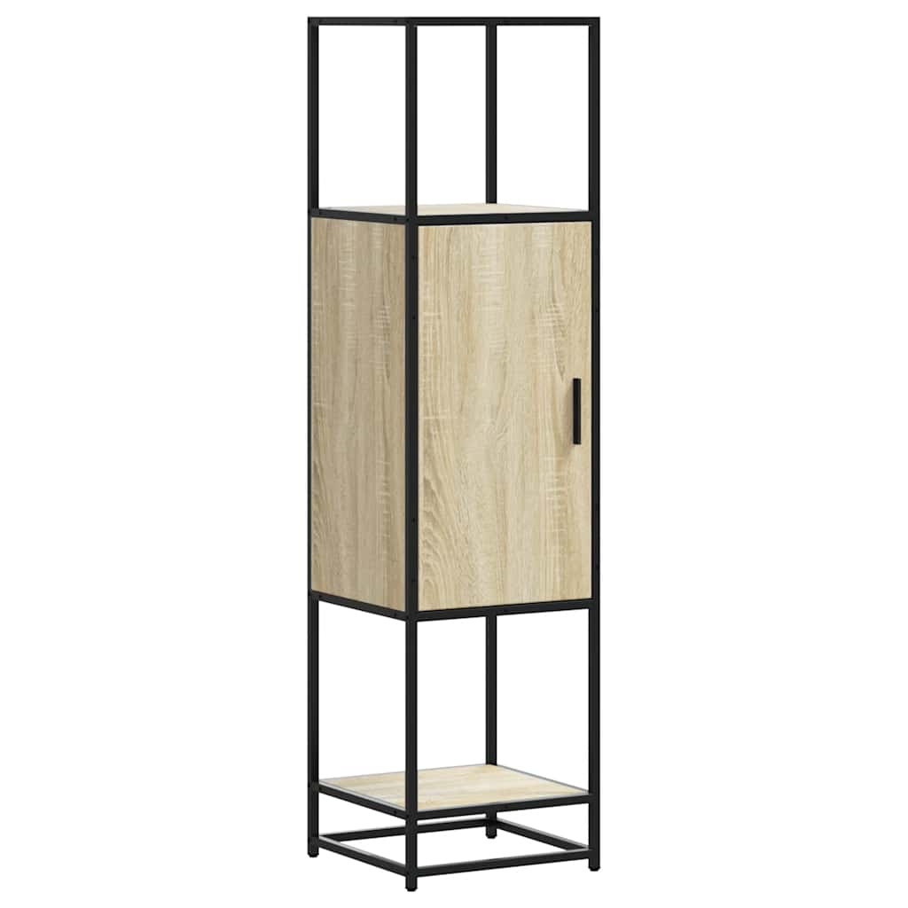 Skåp Sonoma Ek 35,5x35x139 cm metall
