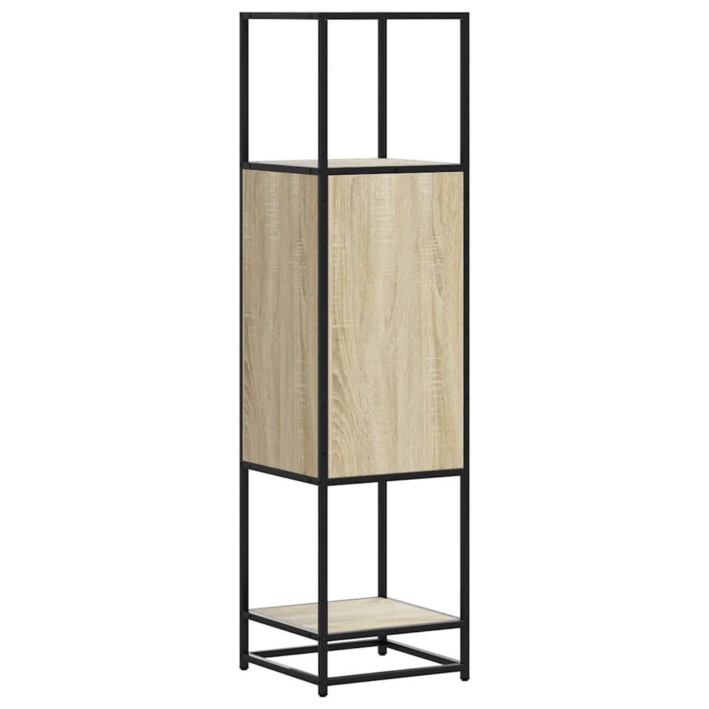 Skåp Sonoma Ek 35,5x35x139 cm metall