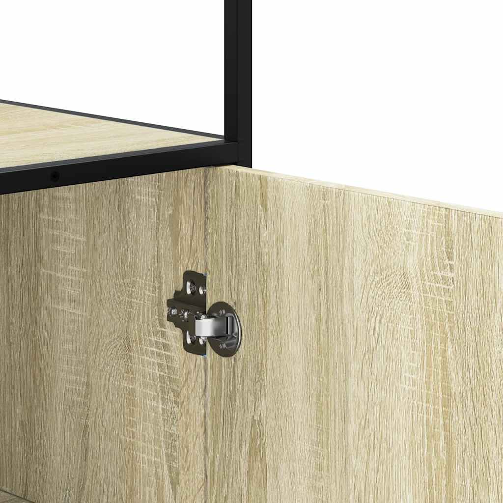 Skåp Sonoma Ek 35,5x35x139 cm metall