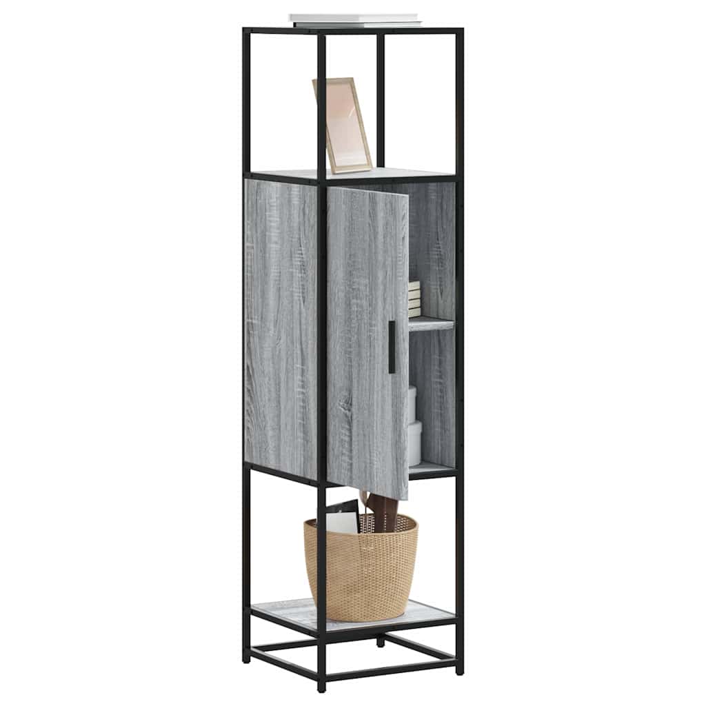 Skåp Sonoma Grå 35,5x35x139 cm metall