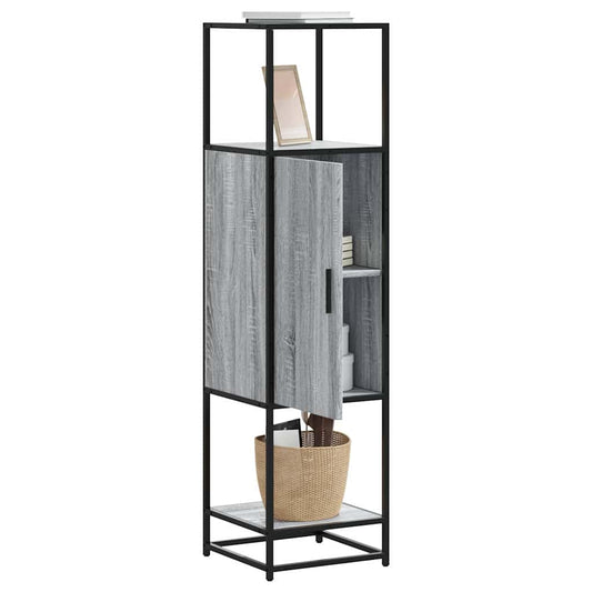 Skåp Sonoma Grå 35,5x35x139 cm metall