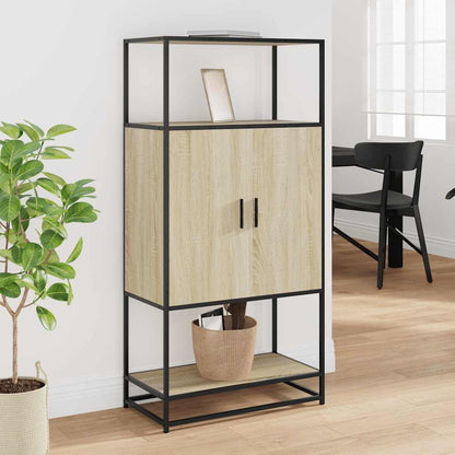 Skåp Sonoma Ek 68x35x139 cm metall