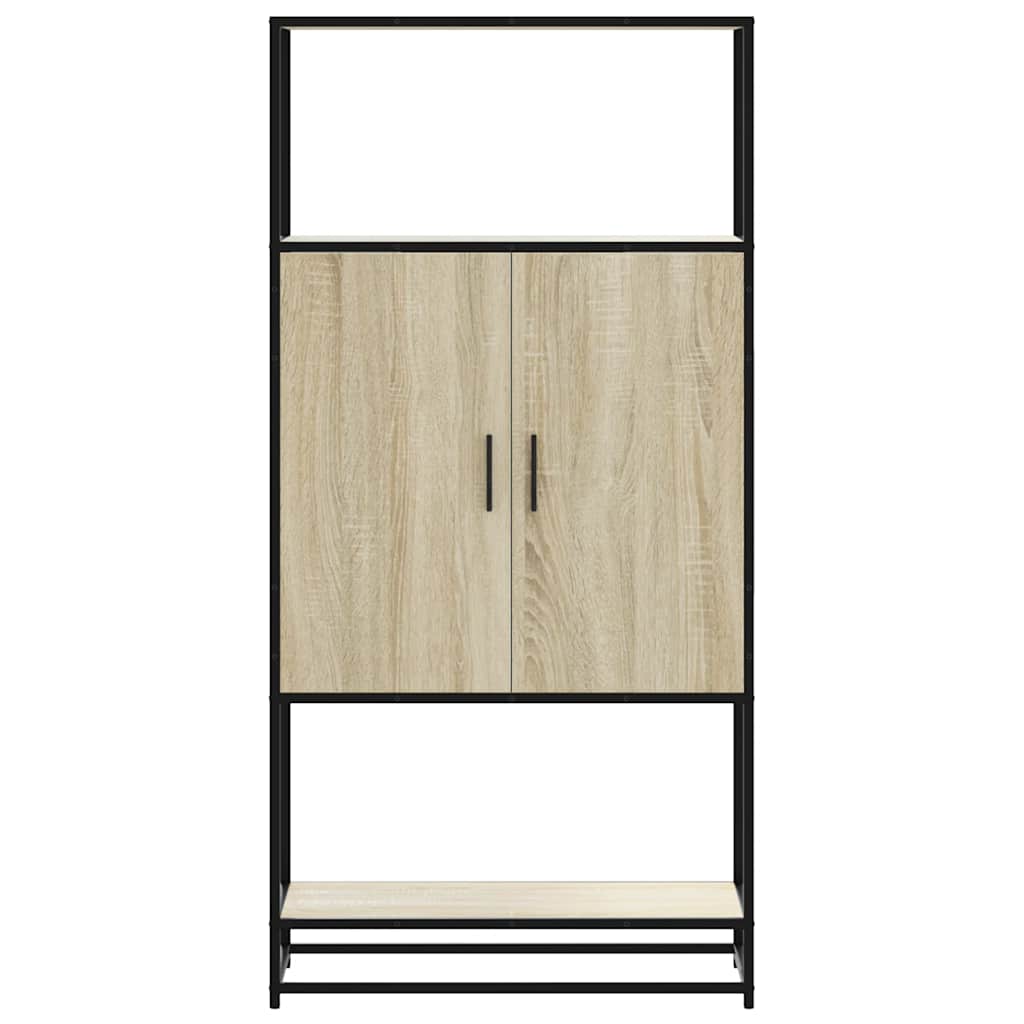 Skåp Sonoma Ek 68x35x139 cm metall