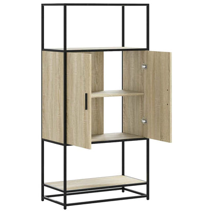 Skåp Sonoma Ek 68x35x139 cm metall