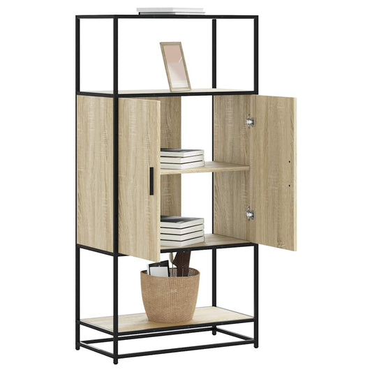 Skåp Sonoma Ek 68x35x139 cm metall