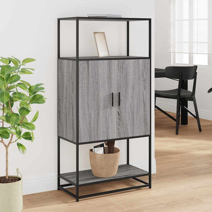 Skåp Sonoma Grå 68x35x139 cm metall