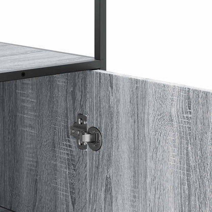 Skåp Sonoma Grå 68x35x139 cm metall