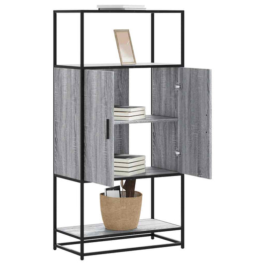 Skåp Sonoma Grå 68x35x139 cm metall