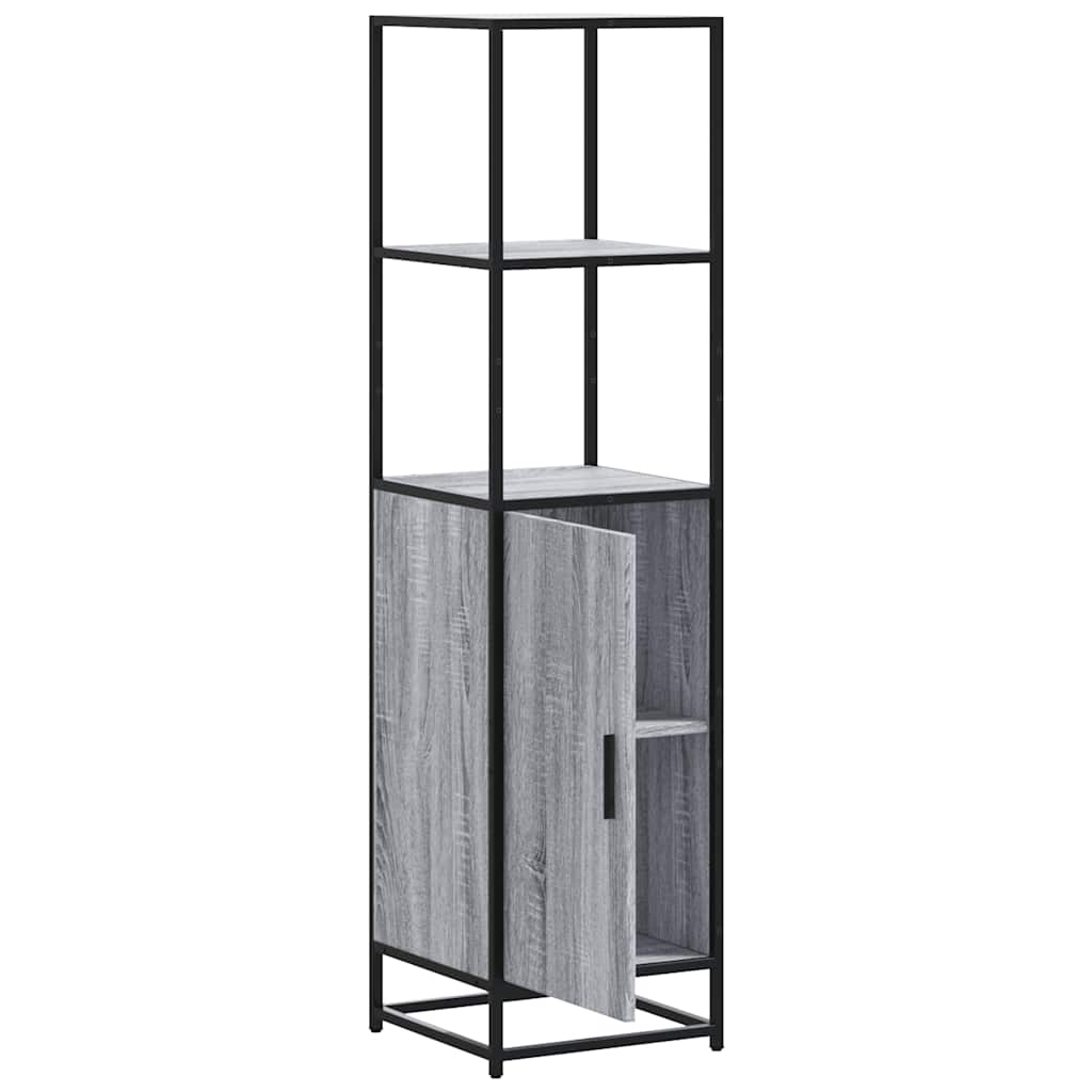 Skåp Sonoma Grå 35,5x35x139 cm metall