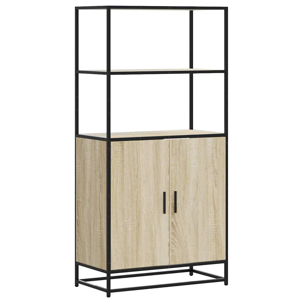 Skåp Sonoma Ek 68x35x139 cm metall