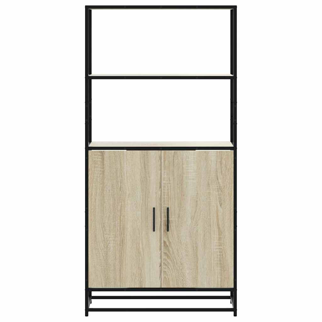 Skåp Sonoma Ek 68x35x139 cm metall