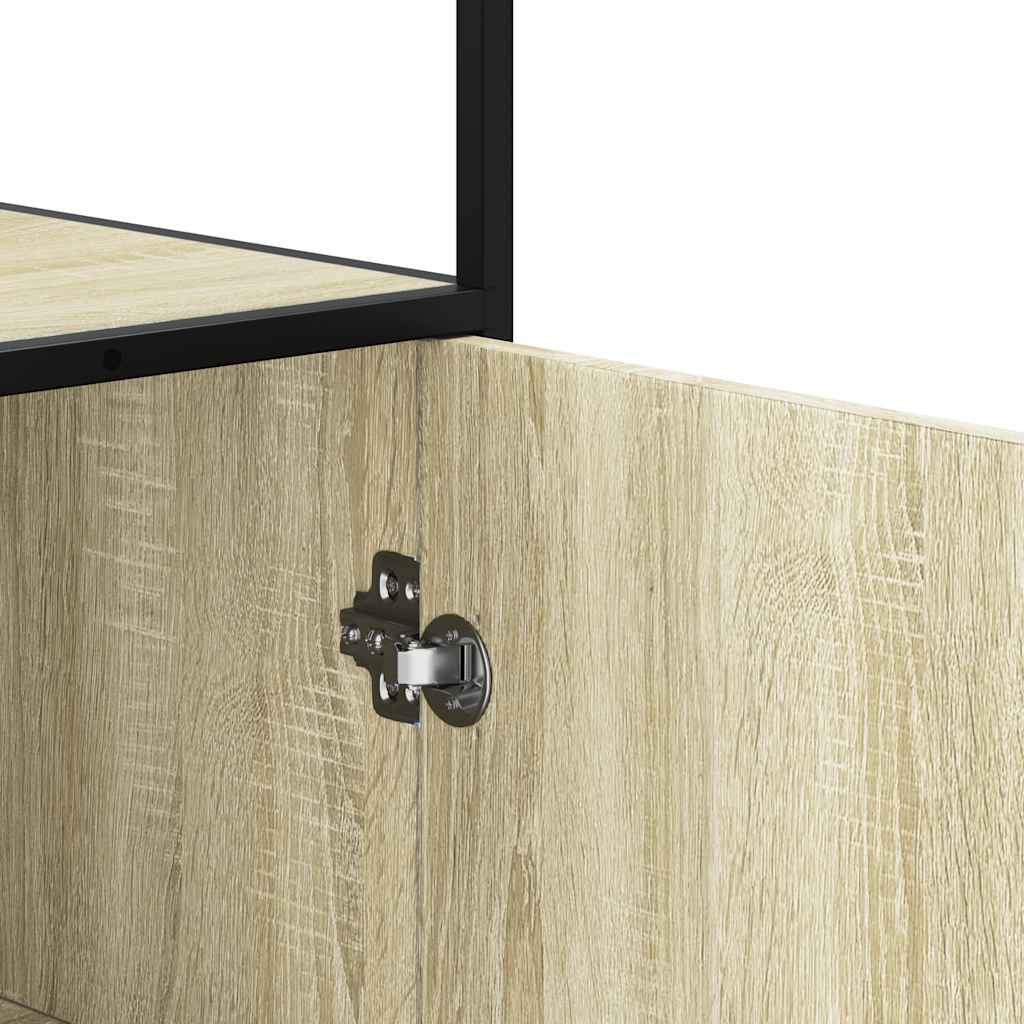Skåp Sonoma Ek 68x35x139 cm metall