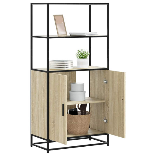 Skåp Sonoma Ek 68x35x139 cm metall