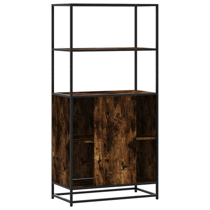 Skåp Rökfärgad Ek 68x35x139 cm metall
