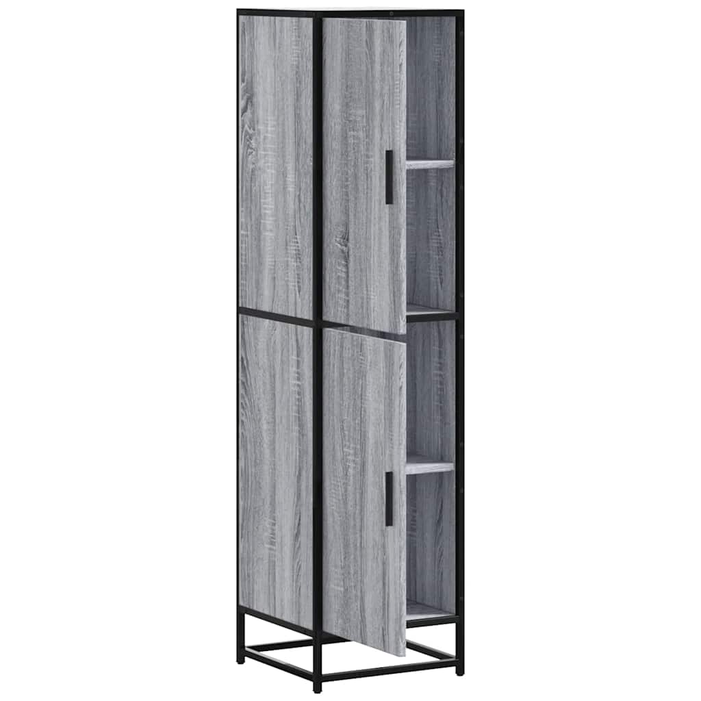 Skåp Sonoma Grå 35,5x35x139 cm metall