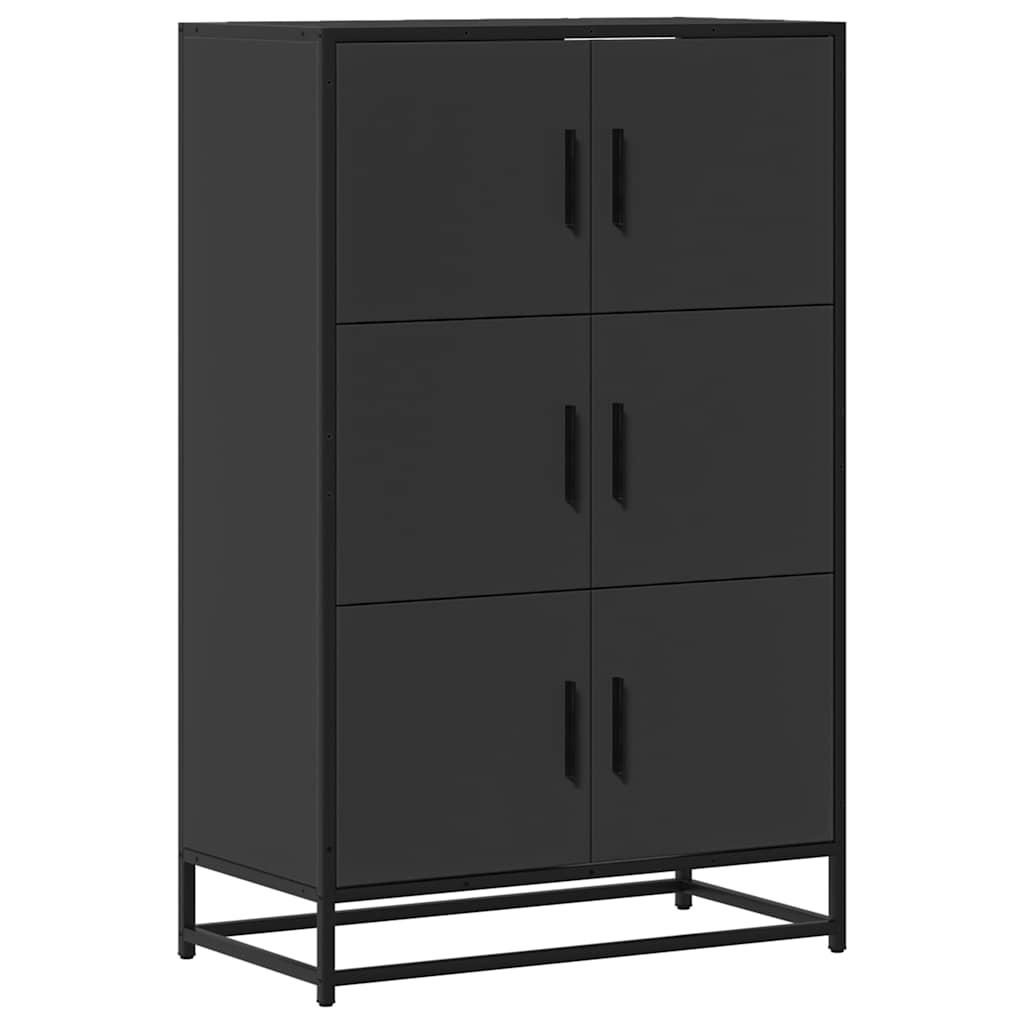 Skåp Svart 68x35x106,5 cm och metall