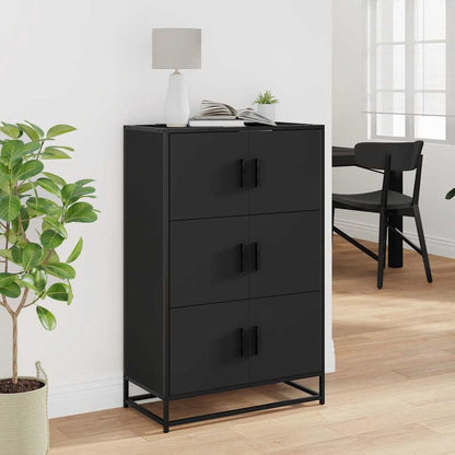 Skåp Svart 68x35x106,5 cm och metall