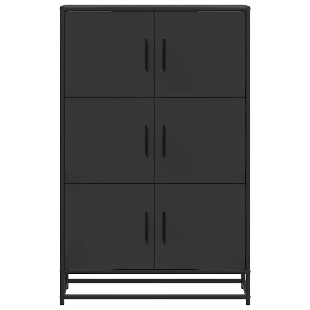 Skåp Svart 68x35x106,5 cm och metall